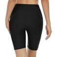 thumbnail image 6 of Alove Solid Stretch High Waist Board Shorts With Two Pockets For Women Swim Boyleg Trunk, 6 of 6