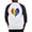 Blue/White, variant on CafePress - Safe Space In Heart Baseball Jersey - Cotton Baseball Jersey, 3/4 Raglan Sleeve Shirt