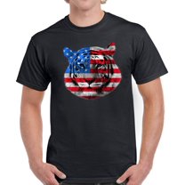 USA Shirts for Men - 4th of July American Tiger Graphic Patriotic Outfit