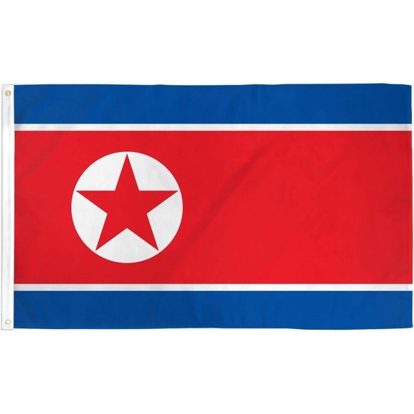 2024 Paris Olympics North Korea Flag - 3x5 Ft - 100D Polyester North Korean Banner with Two Metal Grommets - Fade Resistant - Vivid Colors - 3' x 5' Feet - 150x90 Cm_Special Gift