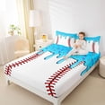 thumbnail image 3 of Castle Fairy Blue Ice Cream Drip Bed Sheets 4-Piece, Sport Theme Full Size Sheets,1 Fitted Sheet, 1 Flat Sheet and 2 Pillowcases, 3 of 6