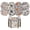 A-8PC#192, variant on 8 Pack Cotton Linen Coasters with Holder – Round Woven Boho Cup Mats, Non-Slip, Heat Resistant & Absorbent Drink Coasters for Coffee, Glass, Table, Home, Kitchen, Office Decor & Gift