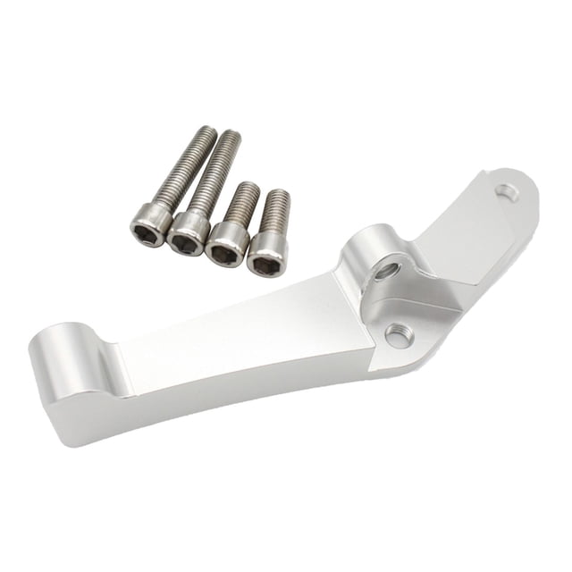 Soporte adaptador de pinza de aleación de aluminio duradero, , piezas de repuesto reemplazan motocicleta de instalar , plata Macarena Soporte de pinza de freno