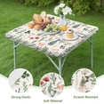 thumbnail image 4 of Square Tablecloth with Elastic Edges 34 * 34 Inch Pioneer Waterproof Fresh Garden Table Cover Washable Indoor and Outdoor for Party Kitchen Dinner Banquet Patio Picnic, 4 of 6