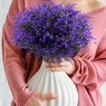 thumbnail image 7 of Zukuco 24 Bundles Artificial Lavender Flowers Outdoor UV Resistant Plastic Artificial Plants Fake Shrubs Flowers Greenery Bushes for Outdoor Garden Home Porch Box Decor(Purple), 7 of 7