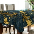 thumbnail image 5 of Yayeee Tablecloths 60" x 60" Rectangle Wrinkle Resistant Party Table Cover, Green Celestial Serpent, 5 of 8