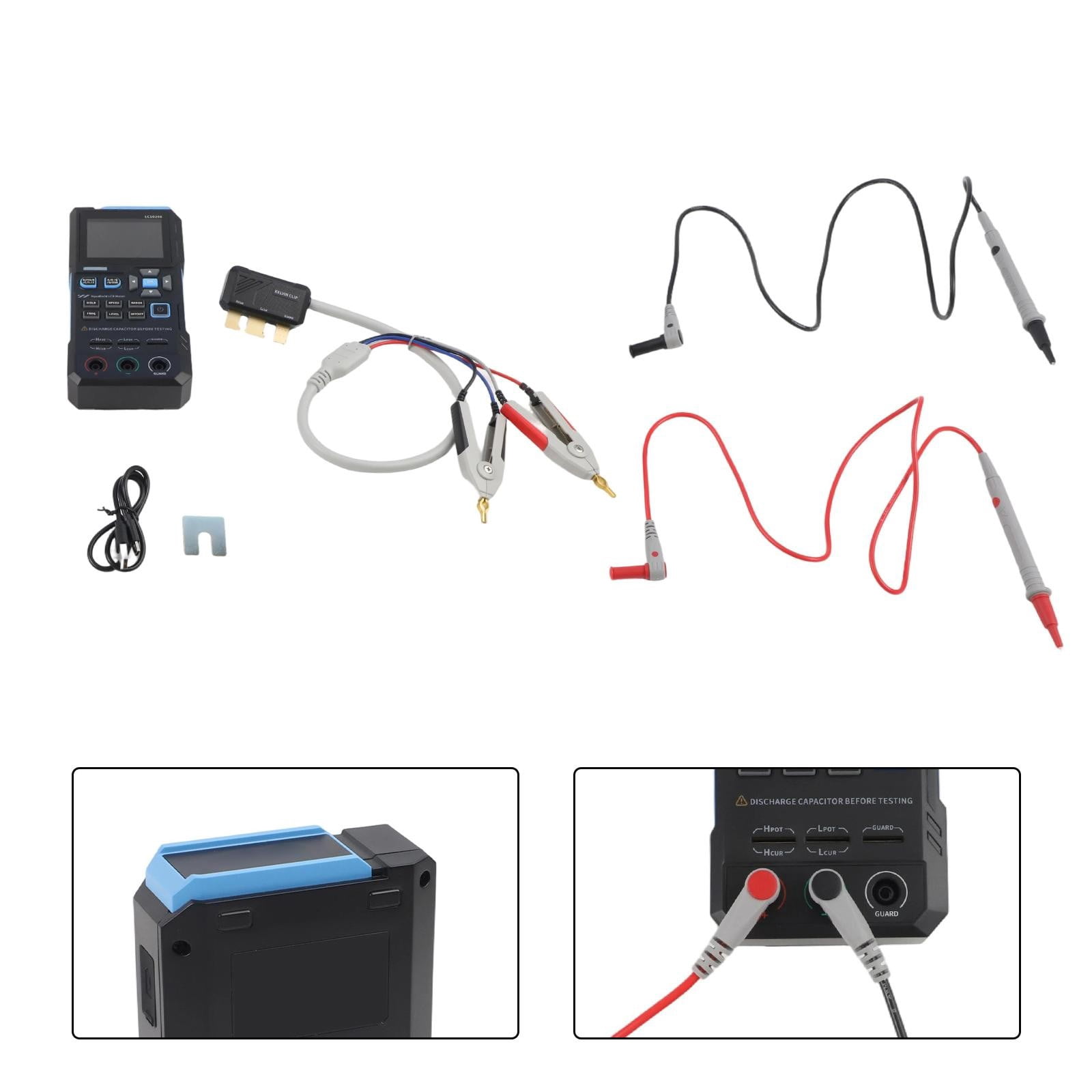 LC1020E Digital Bridge LCR ESR Tester for Resistance, Capacitance and Inductance