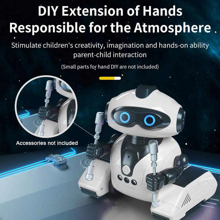 YFMHA Rechargeable Remote Control Robots Kids Toys Emo Robot with  Auto-Demonstration Toys for 1+ Year Old Boys Girls