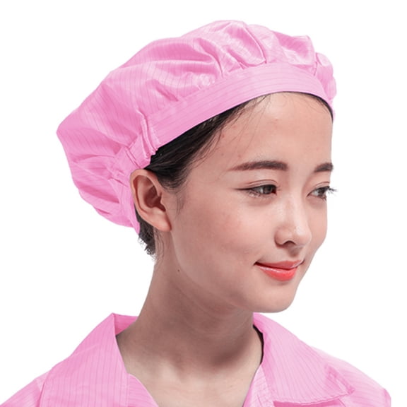 Raindrops 4 Pcs Cleanroom Style Kitchen Hats Assorted Color Anti-static Cooking Hat