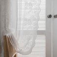 thumbnail image 4 of Sheer Curtains for Living Room Sheer Drapes for Bedroom Window Treatments，2 panels Rod Pocket, 4 of 8