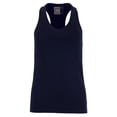 thumbnail image 2 of Lucky In Love Women`s V-Neck Tennis Tank with Bra (  LARGE Midnight  ), 2 of 6