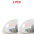 thumbnail image 1 of 1/2 tapa para microondas profesional, tapa para horno microondas, tapa para estufa, tapa transparente antisalpicaduras con estilo B, 2 unidades, 1 of 6