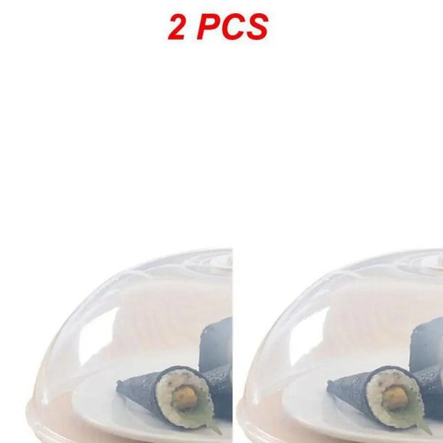 1/2 tapa para microondas profesional, tapa para horno microondas, tapa para estufa, tapa transparente antisalpicaduras con estilo B, 2 unidades