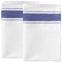 REGALWOVEN 2Pcs Dish Cleaning Towels Absorbent Linen Kitchen Dishcloth Set Blue 20"x28"