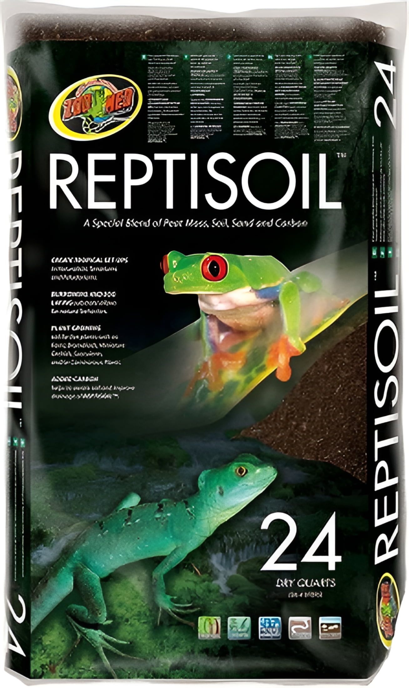 Zoo Med, Reptisoil™, 24 Quartz, Soil, Peat Moss, Sand, Carbon