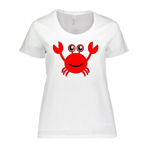Inktastic Cute Red Crab Women's Plus Size T-Shirt