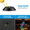 thumbnail image 5 of Campanas de viento solares LED para exteriores (75 x 15 x 15 cm), campanas de viento de búho de cristal que cambian de color para decoración de jardín, regalos para fiestas en casa y Navidad., 5 of 5