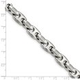 thumbnail image 5 of Stainless Steel Bracelet Links Link, Other Men's Cubic Zirconia Round 9.57 mm 9 in Chisel Polished with CZ, 5 of 5