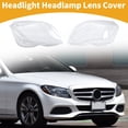 thumbnail image 2 of Unique Bargains 1 Pair Car Front Headlight Lens Cover for Mercedes Benz GLK X204 2013-2015, 2 of 6
