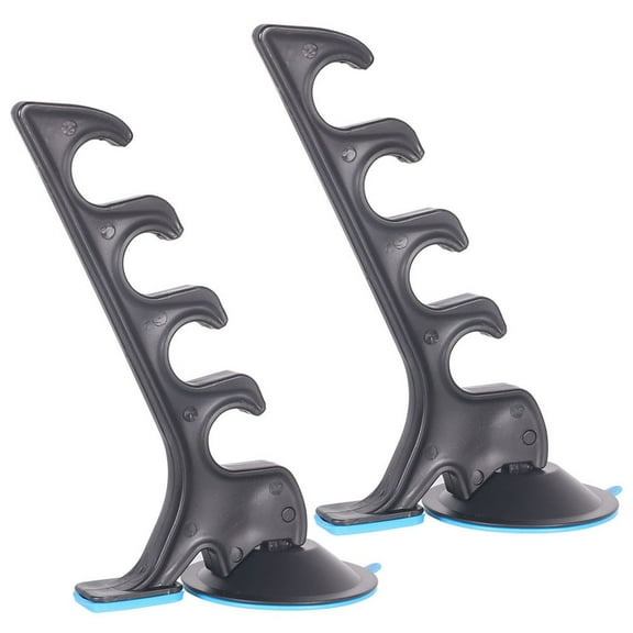 2pcs Suction Cup Fishing Rod Rack Vehicle Fishing Pole Holder Storage Rack