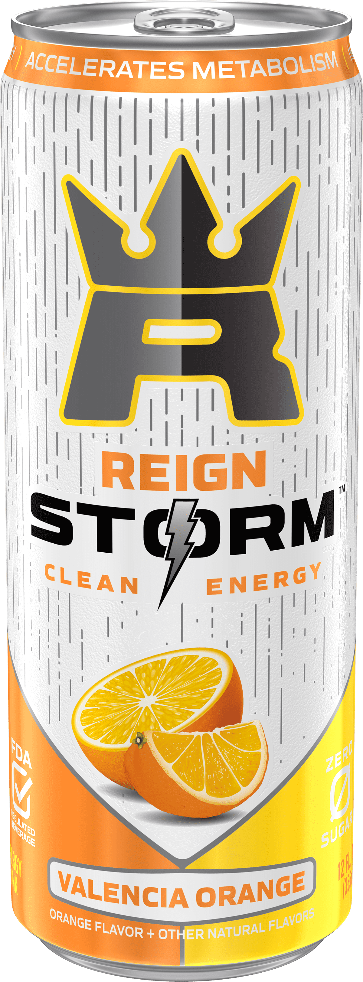 Reign Storm, VP Kiwi Blend, Valencia Orange, Harvest Grape, Clean Energy Drink, 12 fl oz, 12 Pk