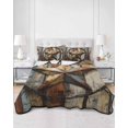 thumbnail image 3 of Vintage Farmhouse King Size Down Alternative Comforter, Lightweight Comforter Quilt Bedding Set with Pillow Shams Country Western Texas Star Wood Grain All Seasons Bed Comforter Duvet Insert 96"x106", 3 of 7