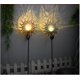 thumbnail image 5 of Luces solares para jardín con estaca - Juego de 1 - Decoración de jardín exterior para terraza - Iluminación para caminos - Lámpara LED - Decoración de bolas de metal y cristal, 5 of 5