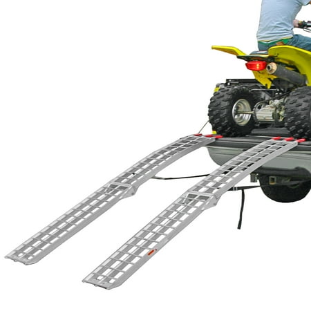 89" Dual Arched Folding Aluminum ATV Loading Ramps