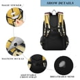 thumbnail image 4 of FORMRS Unisex School Backpack 17" Student Travel Bag with Laptop Compartment, Red UFO, 4 of 7