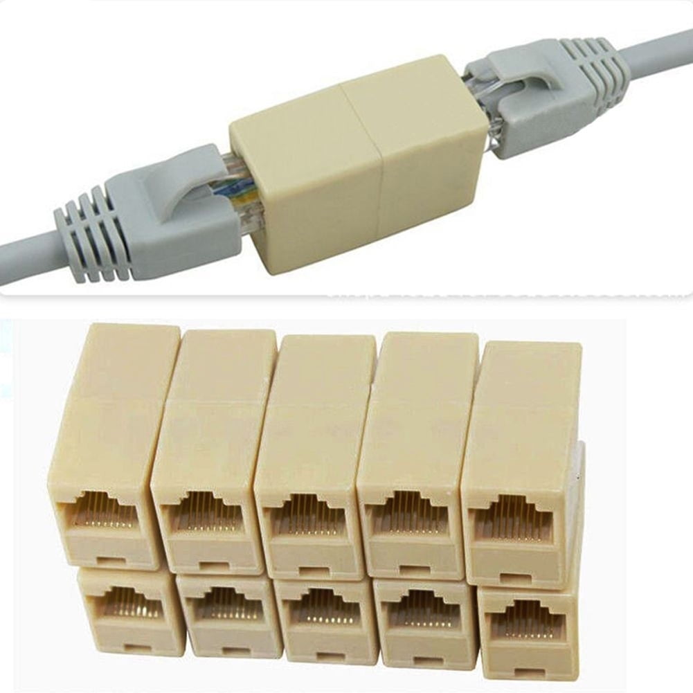 New RJ45 Network Connector Ethernet LAN Extension Cable Coupler Adapter #319 