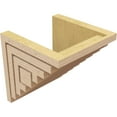 thumbnail image 5 of 8"W x 8"D x 8"H Wide Landon Rough Cedar Woodgrain TimberThane Corbel, Primed Tan, 5 of 6