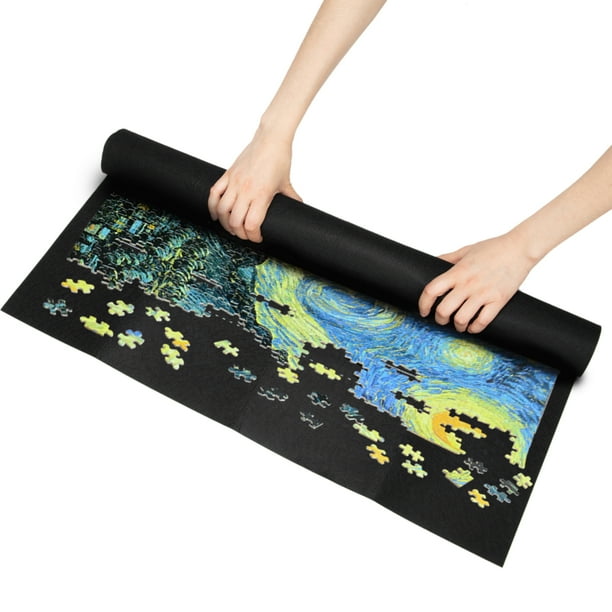 YouLoveIt Jigsaw Mat Jigsaw Puzzle Board Portable Puzzle Mat Felt Storage NonSlip Surface