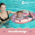 thumbnail image 7 of Mambobaby Self Inflating Baby Pool Float with Canopy- Pink, 7 of 7