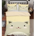 thumbnail image 2 of 3D de dibujos animados lindo oso Funda de edredón Juego de ropa de cama Funda de edredón Fundas de almohada, 2 of 3