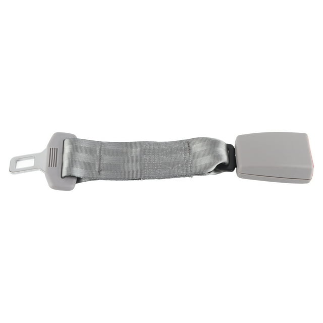 Universal Car Seat Seatbelt Safety Belt Extender Extension W/Buckle Gray