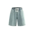 thumbnail image 6 of Fashion men's American retro denim shorts, men's summer thin washed straight leg capris, loose and trendy mid size pants, 6 of 22
