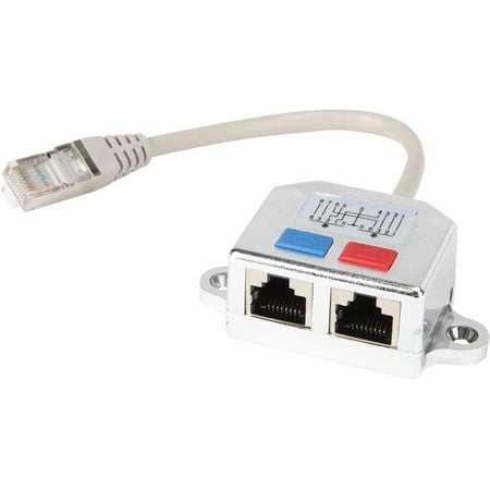 UPC: 0037332200969 | Tripp Lite RJ45 Splitter Adapter Cable 10/100 Ethernet Cat5/Cat5e M/2xF 6in (N035-001)
