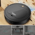 thumbnail image 3 of aspirador 3 en 1, aspirador eléctrico recargable por USB de bajo ruido, automático para pisos duros, oficina en casa, piso de azulejos, Negro Sunnimix Aspirador de piso, 3 of 8