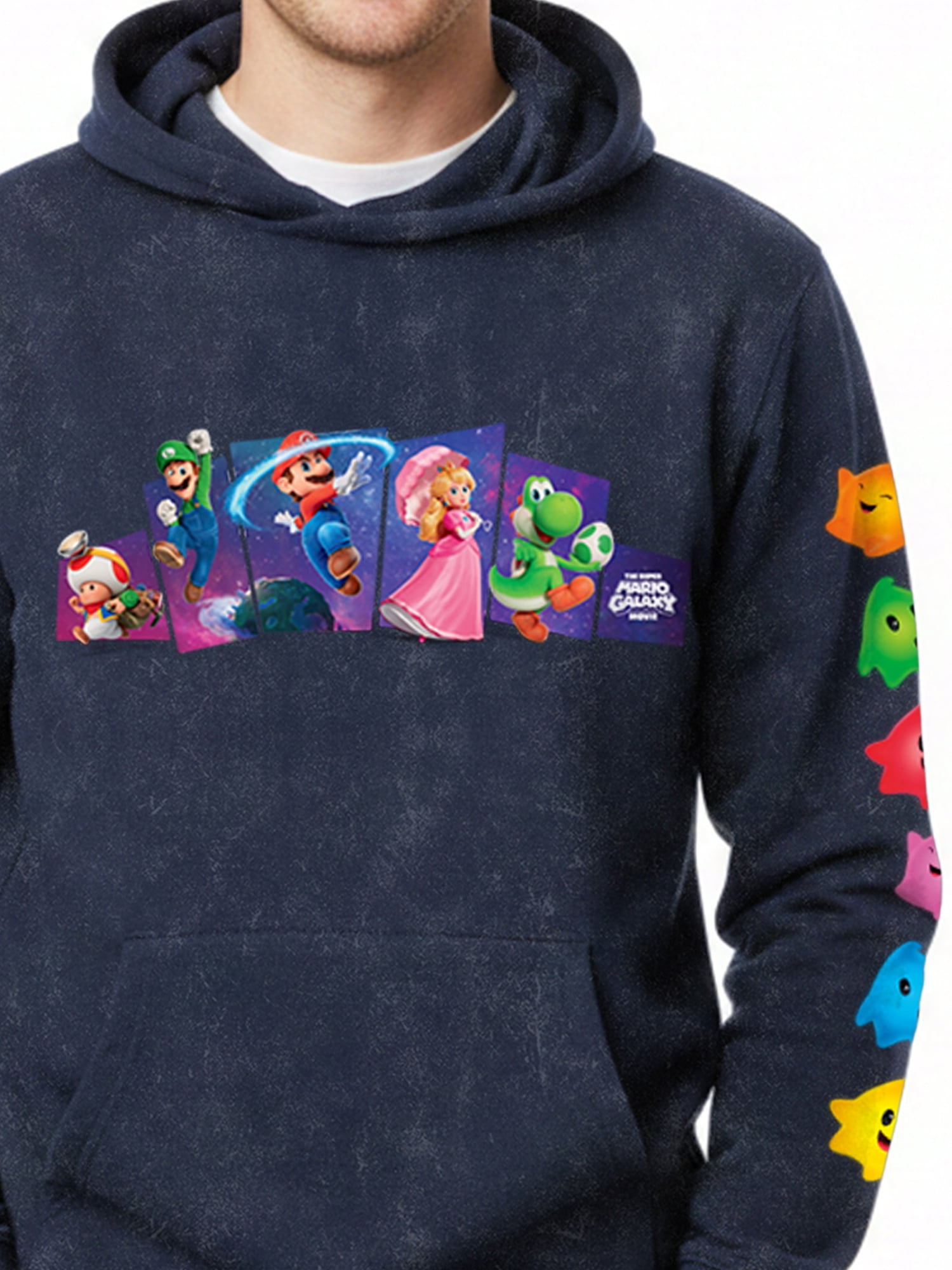 Super Mario Galaxy, Men's & Big Men's Graphic Hoodie, Here We Go! Sizes S-3XL