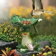 thumbnail image 5 of Resin Bird Feeder - Outdoor Garden Statue with Observation Perch, Decorative Lawn Ornament for Patio & Yard Decor - Whimsical Figurine Sculpture, 5 of 5