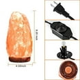 thumbnail image 3 of Himalayan Natural Glow Hand Carved Crystal Dimmer Control Rock Salt Lamp, 3 of 6