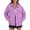 Purple, variant on Women's Boyfriend Style Denim Jacket Casual Versatile Relaxed Fashion Outerwear Black XXL