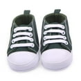 thumbnail image 2 of Infant Toddler Baby Boys Girls Soft Sole Crib Shoes Sneaker, Born First Walker Infant Baby Kid Pram Shoes Sneaker Trainer, Green,9-12M, 2 of 3