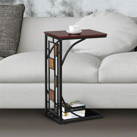 Yaheetech Living Room Sofa Side End Snack Table Tray Stand Rack