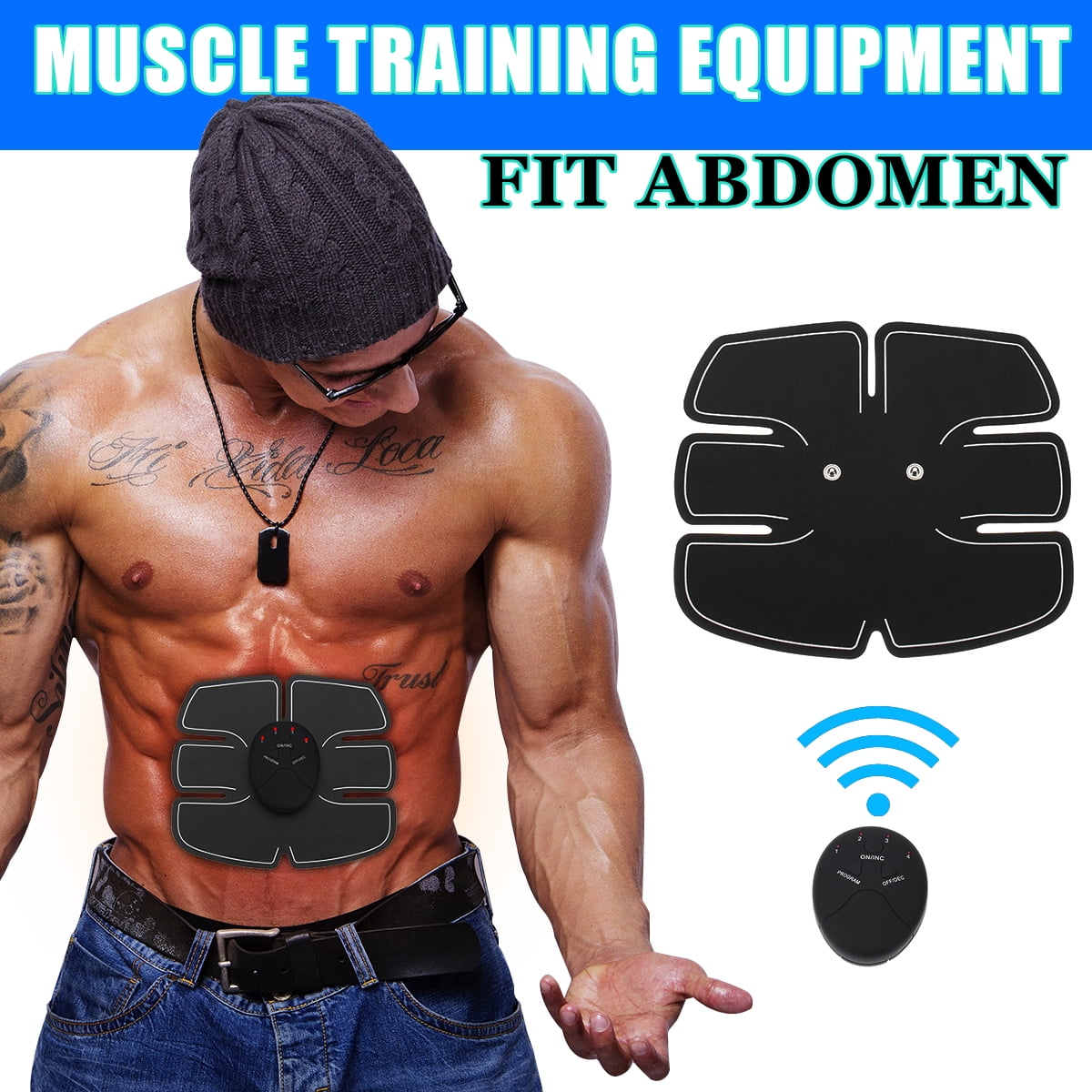 Electric ABS Abdomen Patch Muscle Stimulation Stimulator Training Body
