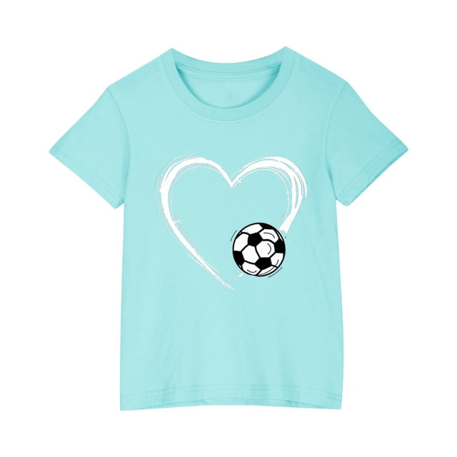 Zpanxa Chemises Filles T-Shirt à Imprimé d'Halloween Col Rond Manches Courtes Haut Mode en Coton 3 Ans