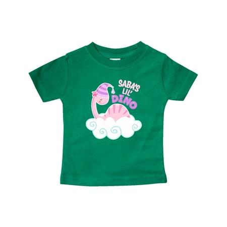 

Inktastic Saba s Lil Dino with Cute Pink Baby Dinosaur Gift Baby Boy or Baby Girl T-Shirt