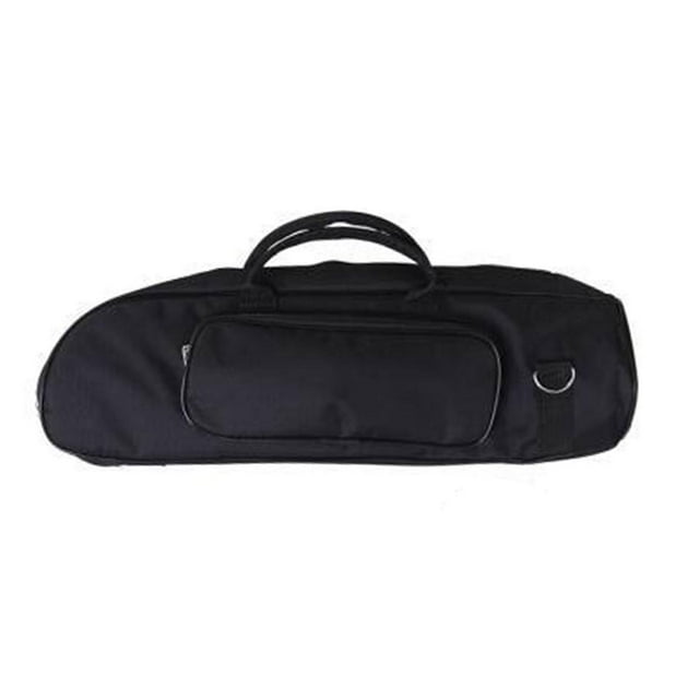 Milaget Oxford Cloth Trumpet Bag with Pockets Zipper Portable Carrying Case for Band