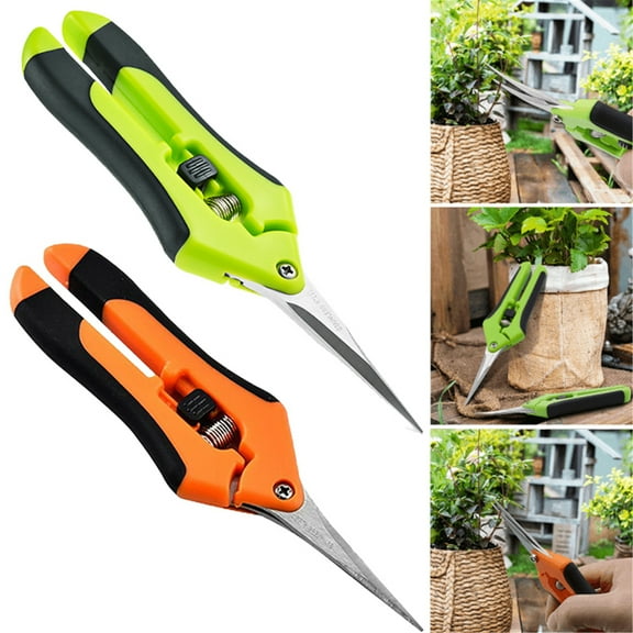 Elbourn 2-Pack Garden Shears Stainless Steel, Garden Tools Scissors Pruning for Fruit Picking, Cutting Flowers Branches Potted