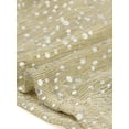 thumbnail image 5 of Disfraz de navidad Allegra K Chaqueta corta con cremallera y cuello levantado semitransparente Color Oro M, 5 of 5